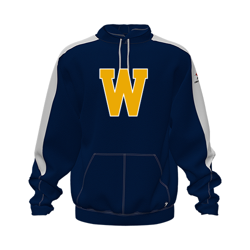 [CUS-DFW-HOOD-FLC-LSL-NVY-YXS-LOGO3] Hoodie (Youth XS, Navy, Logo 3)