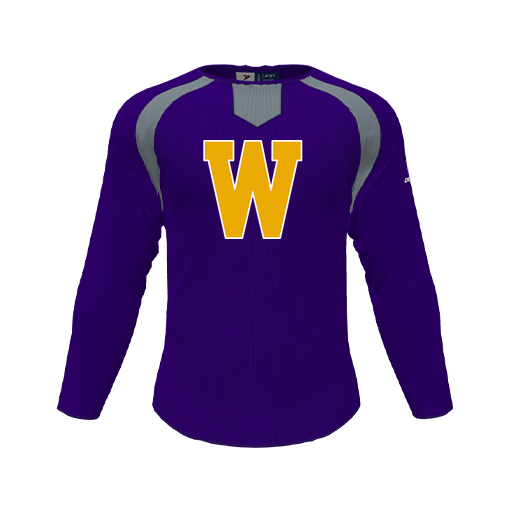 [CUS-DFW-PULL-FLC-CNK-LSL-PUR-YS-LOGO3] Pullover (Youth S, Purple, Logo 3)