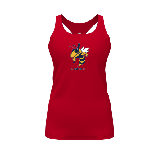 [CUS-DFW-RCBK-PER-RED-FYS-LOGO2] Racerback Tank Top (Female Youth S, Red, Logo 2)