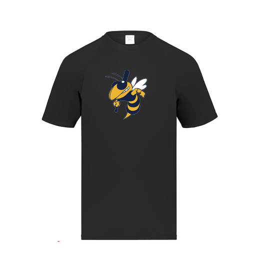 [2791.080.S-LOGO1] Youth Smooth Sport T-Shirt (Youth S, Black, Logo 1)