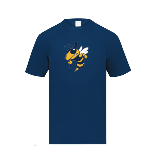 [2791.065.S-LOGO1] Youth Smooth Sport T-Shirt (Youth S, Navy, Logo 1)