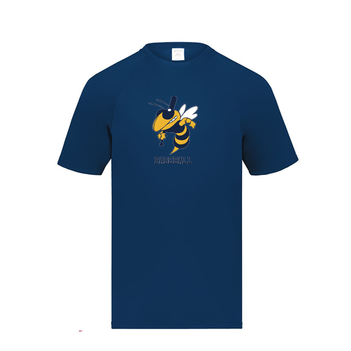 [2791.065.S-LOGO2] Youth Smooth Sport T-Shirt (Youth S, Navy, Logo 2)