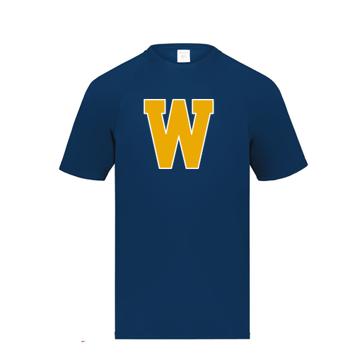 [2791.065.S-LOGO3] Youth Smooth Sport T-Shirt (Youth S, Navy, Logo 3)