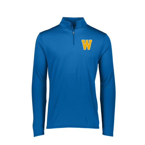 [2787.060.XS-LOGO3] Ladies Dri Fit 1/4 Zip Shirt (Female Adult XS, Royal, Logo 3)