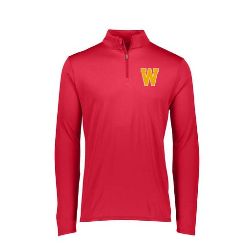 [FTLQFLRD-FAXS-LOGO3] Decker Women's Flex-Lite 1/4 Zip Shirt (Female Adult XS, Red, Logo 3)