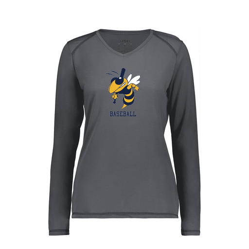 [6847.98D.XS-LOGO2] Women's SoftTouch Long Sleeve (Female Adult XS, Gray, Logo 2)