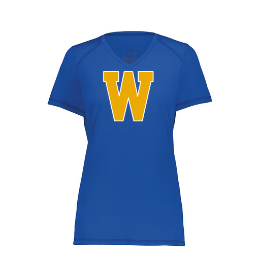 [6844.060.XS-LOGO3] Women's SoftTouch Short Sleeve (Female Adult XS, Royal, Logo 3)