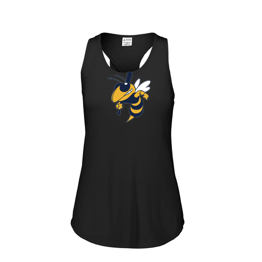 [3078.K94.S-LOGO1] Ladies Tri Blend Tank Top (Female Adult S, Black, Logo 1)