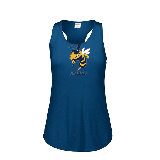 [3078.U22.S-LOGO2] Ladies Tri Blend Tank Top (Female Adult S, Navy, Logo 2)