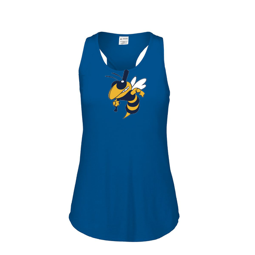 [FT0TUBRY-FAS-LOGO1] Ladies Tri Blend Tank Top (Female Adult S, Royal, Logo 1)