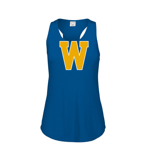 [3078.U55.S-LOGO3] Ladies Tri Blend Tank Top (Female Adult S, Royal, Logo 3)
