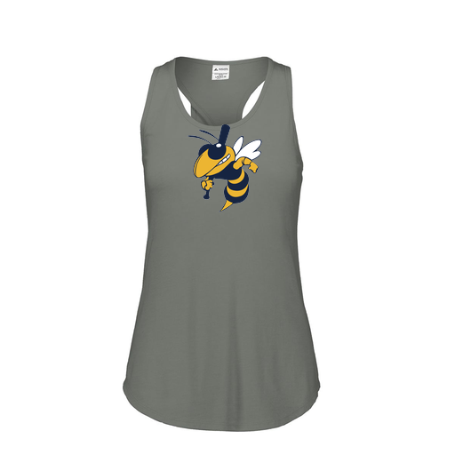 [3078.013.S-LOGO1] Ladies Tri Blend Tank Top (Female Adult S, Gray, Logo 1)