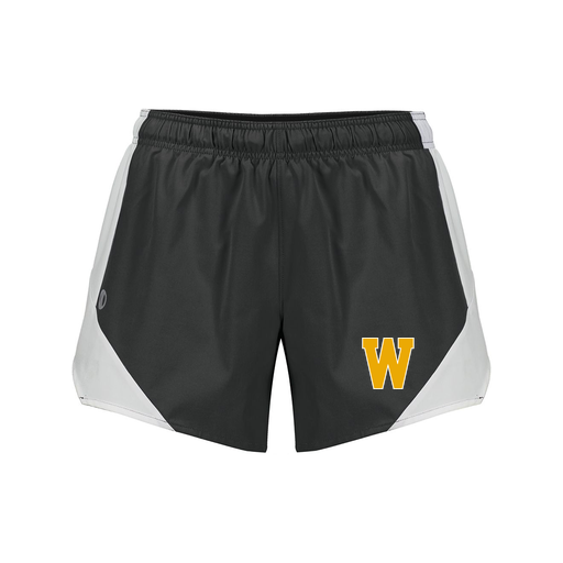 [229489.420.S-LOGO3] Girls Olympus Shorts (Female Youth S, Black, Logo 3)