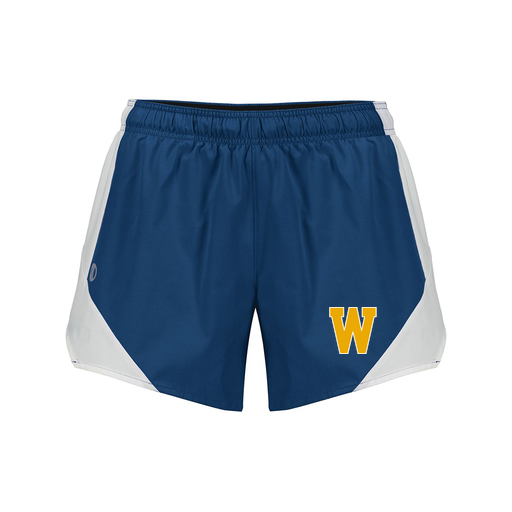 [229489.H03.S-LOGO3] Girls Olympus Shorts (Female Youth S, Navy, Logo 3)