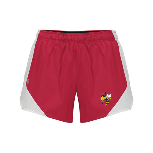 [229489.H01.S-LOGO1] Girls Olympus Shorts (Female Youth S, Red, Logo 1)