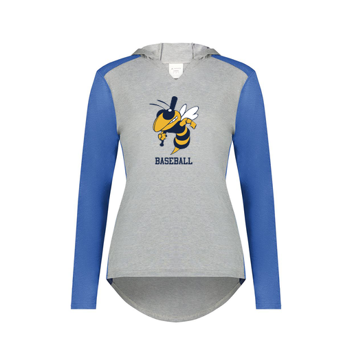 [6902.28V.XS-LOGO2] Ladies Vintage Hoodie (Female Adult XS, Royal, Logo 2)