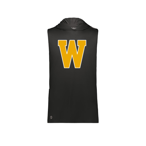 [222590.080.XS-LOGO3] Men's CoolDry Sleeveless Hoodie (Adult XS, Black, Logo 3)