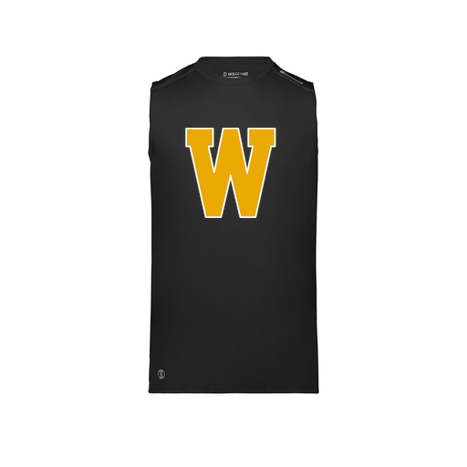 [222593.080.S-LOGO3] Men's CoolDry TankTop (Adult S, Black, Logo 3)