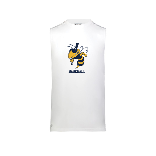 [222593.005.S-LOGO2] Men's CoolDry TankTop (Adult S, White, Logo 2)