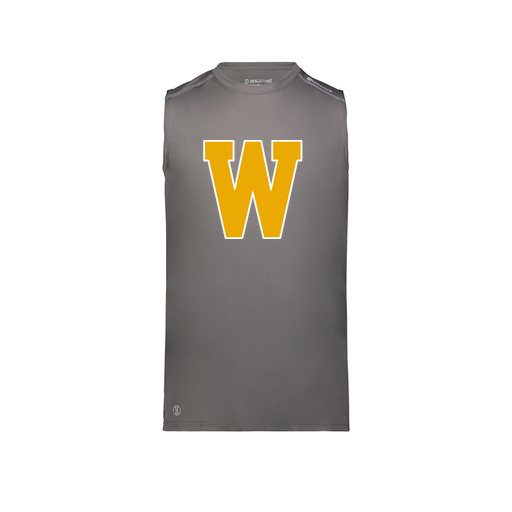 [222593.98D.S-LOGO3] Men's CoolDry TankTop (Adult S, Gray, Logo 3)