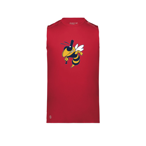 [222593.083.S-LOGO1] Men's CoolDry TankTop (Adult S, Red, Logo 1)