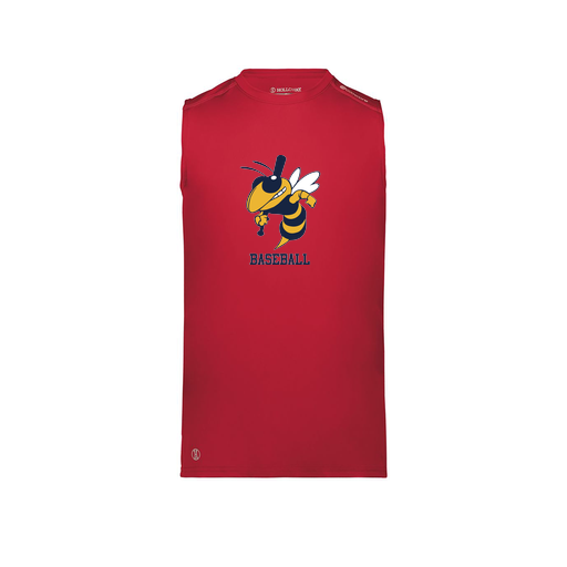 [222593.083.S-LOGO2] Men's CoolDry TankTop (Adult S, Red, Logo 2)