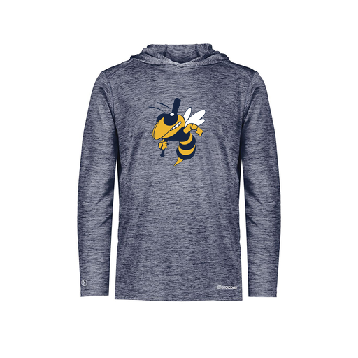 [FOLHCGNV-AS-LOGO1] Decker Men's Charge Hoodie (Adult S, Navy, Logo 1)