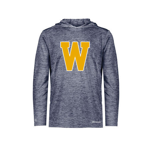 [FOLHCGNV-AS-LOGO3] Decker Men's Charge Hoodie (Adult S, Navy, Logo 3)