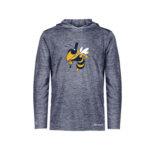 [FOLHCGNV-YS-LOGO1] Decker Youth Charge Hoodie (Youth S, Navy, Logo 1)