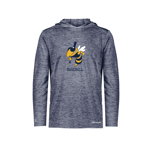 [FOLHCGNV-YS-LOGO2] Decker Youth Charge Hoodie (Youth S, Navy, Logo 2)