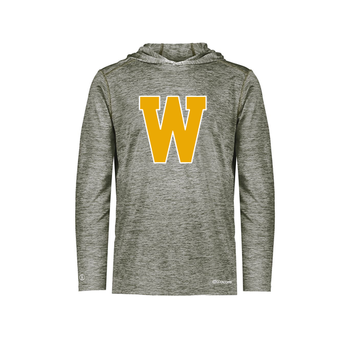 [FOLHCGGY-YS-LOGO3] Decker Youth Charge Hoodie (Youth S, Gray, Logo 3)