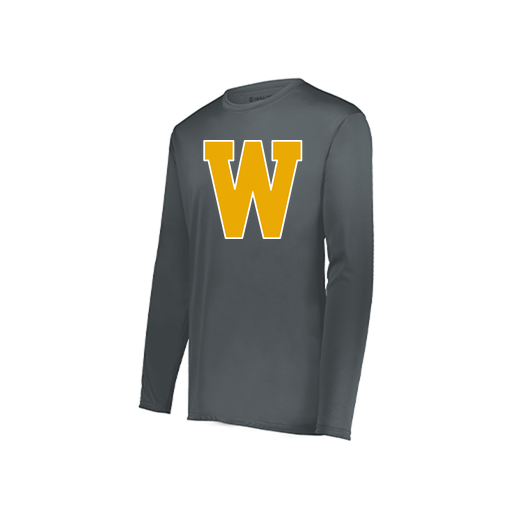 [222822.059.XS-LOGO3] Men's LS Smooth Sport Shirt (Adult XS, Gray, Logo 3)