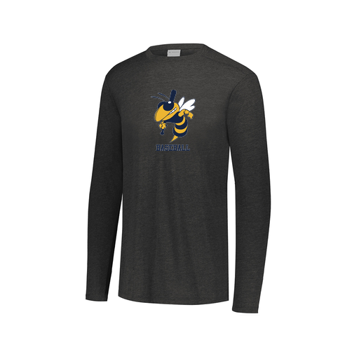 [3075.K94.XS-LOGO2] Men's LS Ultra-blend T-Shirt (Adult XS, Black, Logo 2)