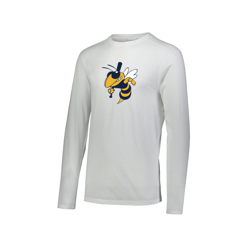 [3075.005.XS-LOGO1] Men's LS Ultra-blend T-Shirt (Adult XS, White, Logo 1)