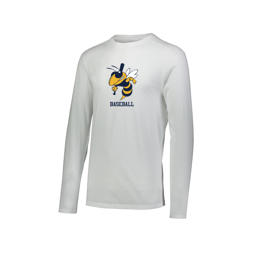 [FTLCUBWH-AXS-LOGO2] Decker Men's Tri-Blend T-Shirt - Long Sleeve (Adult XS, White, Logo 2)