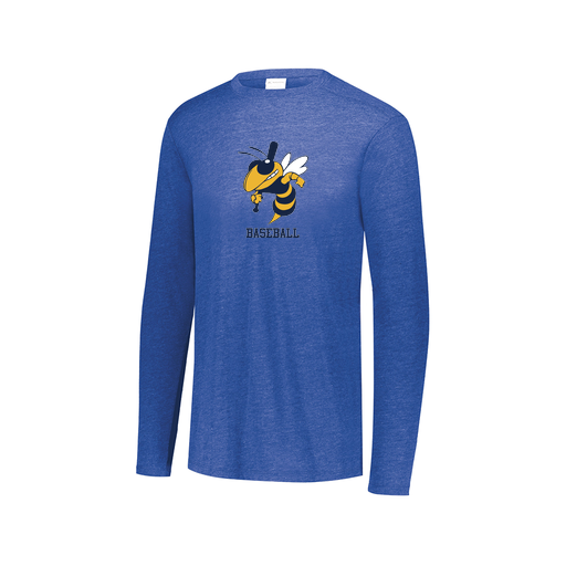 [3075.U55.XS-LOGO2] Men's LS Ultra-blend T-Shirt (Adult XS, Royal, Logo 2)