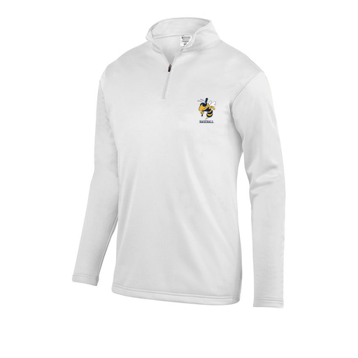 [FOLQFFWH-AS-LOGO2] Decker Men's FlexFleece 1/4 Zip (Adult S, White, Logo 2)