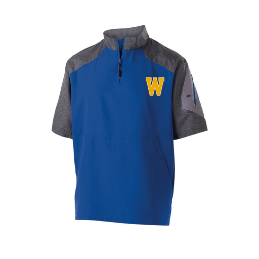 [229545.H02.XS-LOGO3] Men's Raider SS Pullover (Adult XS, Royal, Logo 3)
