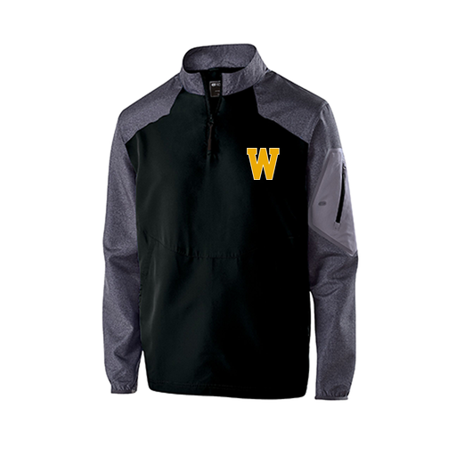 [229155.H05.XS-LOGO3] Men's Raider LS Pullover (Adult XS, Black, Logo 3)
