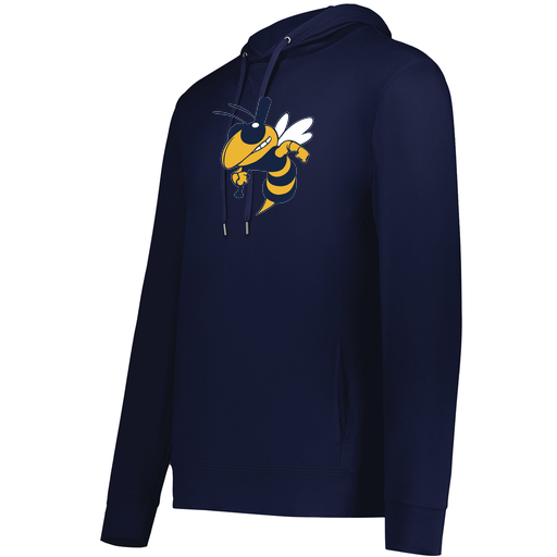 [222598.065.S-LOGO1] Men's Ventura Thin Knit Hoodie (Adult S, Navy, Logo 1)