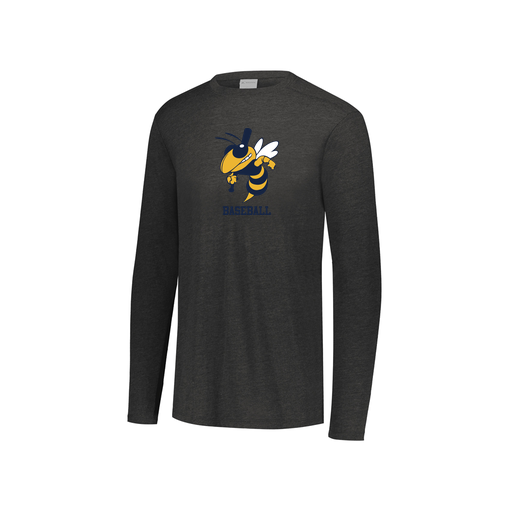 [3076.K94.S-LOGO2] Youth LS Ultra-blend T-Shirt (Youth S, Black, Logo 2)