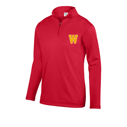 [5508.040.S-LOGO3] Youth FlexFleece 1/4 Zip (Youth S, Red, Logo 3)