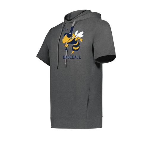[222605-GRY-YS-LOGO2] YOUTH VENTURA SOFT KNIT SHORT SLEEVE HOODIE (Youth S, Gray, Logo 2)
