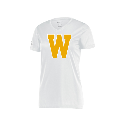 [222820.005.S-LOGO3] Ladies Movement Dri Fit Shirt (Female Adult S, White, Logo 3)