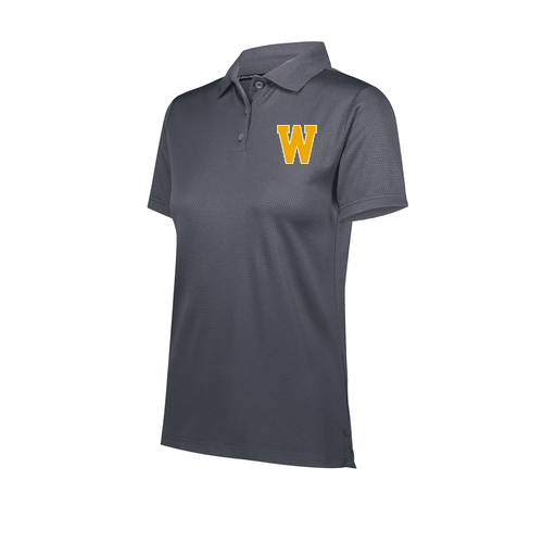 [222768-GRY-FAXS-LOGO3] Ladies Prism Polo (Female Adult XS, Gray, Logo 3)
