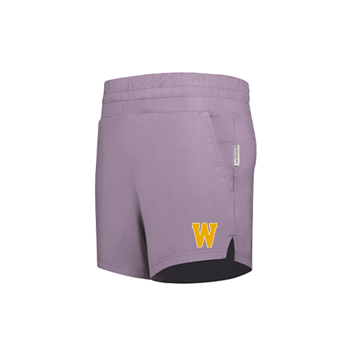 [223704.J63.XS-LOGO3] LADIES VENTURA SOFT KNIT SHORTS (Female Adult XS, Purple, Logo 3)