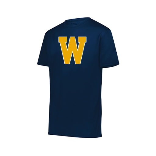 [222819.065.XXS-LOGO3] Youth Movement Dri Fit Shirt (Youth XXS, Navy, Logo 3)